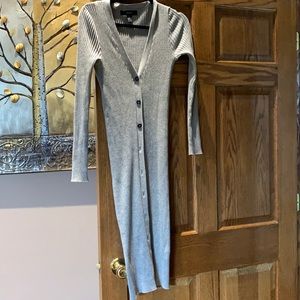 Long open duster sweater